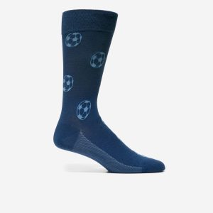 Men's Soccer Ball Dress Crew Socks