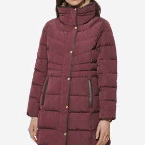 Women's Hidden-Hood Puffer Coat
