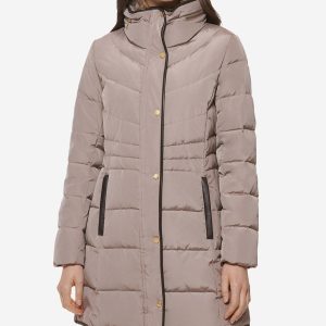 Women's Hidden-Hood Puffer Coat