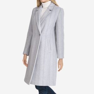 Women's Patterned Asymmetric Coat