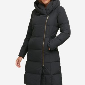 Women's Signature Asymmetrical Collar Convertible Coat 40in