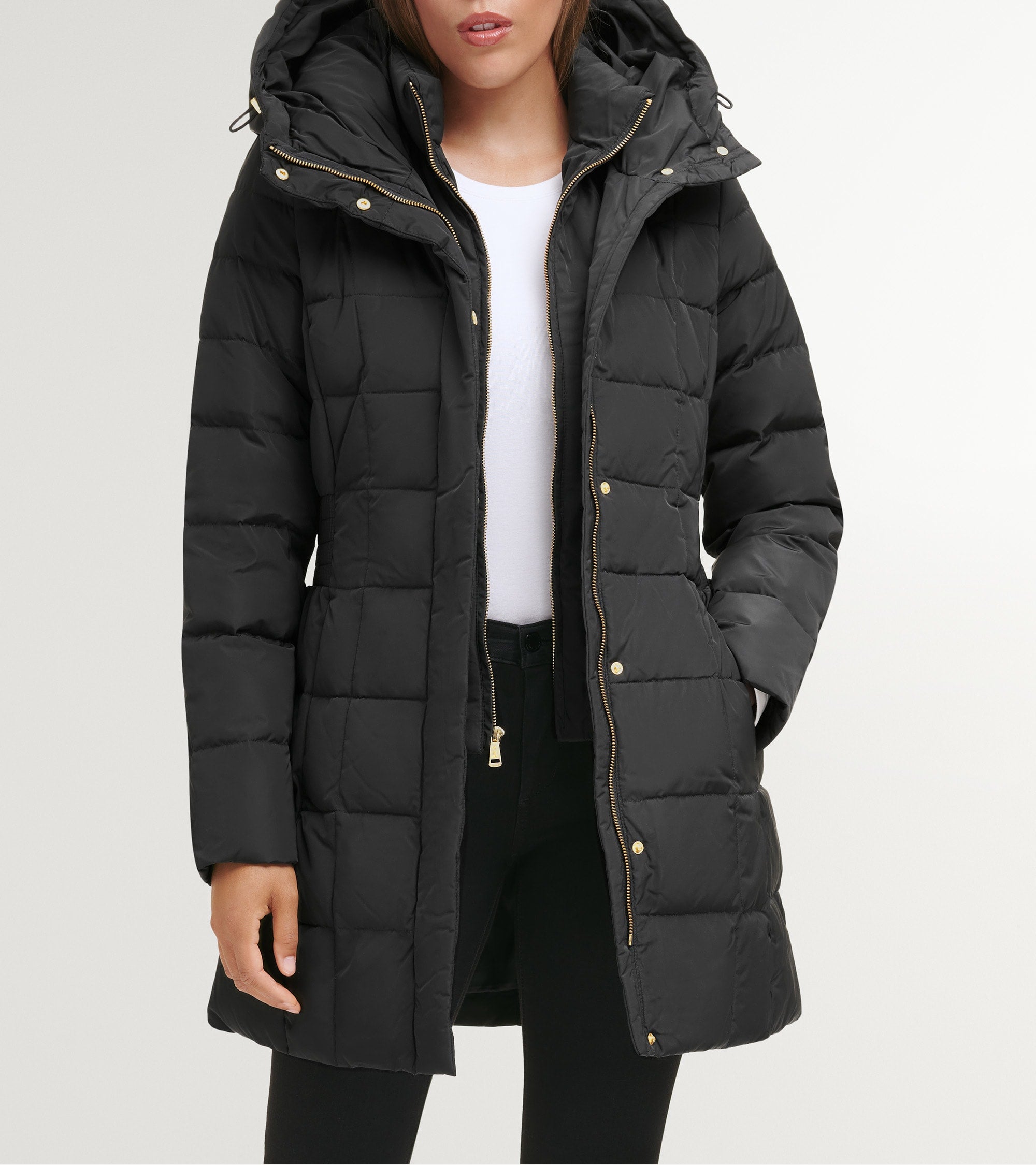 Women's 32 Signature Hooded Taffeta Down Coat