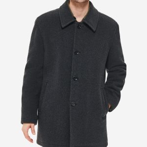 Men's Wool-Blend Car Coat
