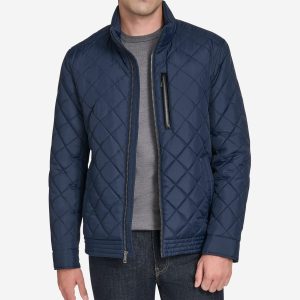 Men's Modern Quilted Bomber Jacket