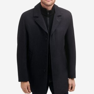Men's Wool-Blend Car Coat